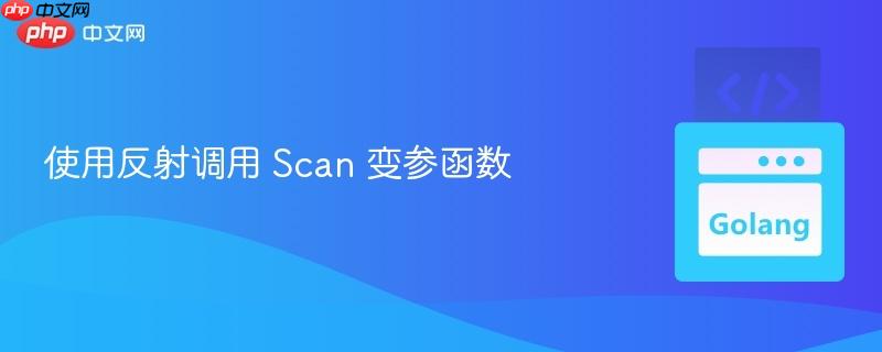 使用反射调用 scan 变参函数