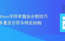 掌握Python字符串复杂分割技巧：应对多重空白符与特定结构