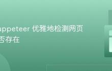 使用 Puppeteer 优雅地检测网页元素是否存在