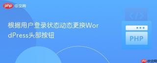 根据用户登录状态动态更换WordPress头部按钮