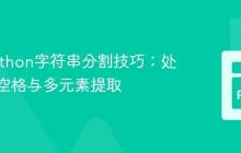 掌握Python字符串分割技巧：处理复杂空格与多元素提取