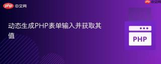 动态生成PHP表单输入并获取其值