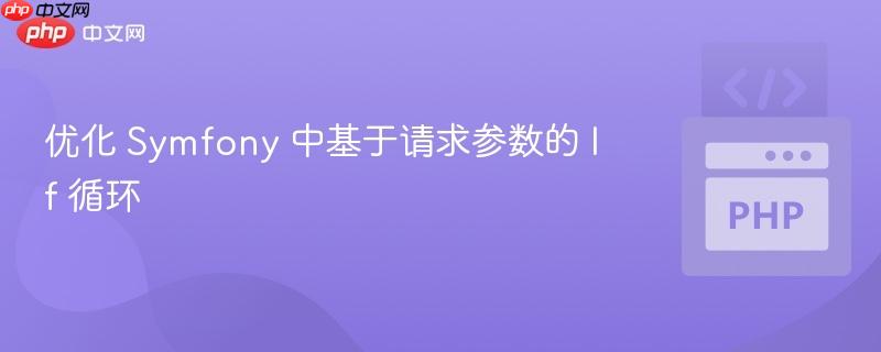 优化 Symfony 中基于请求参数的 If 循环