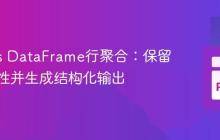 Pandas DataFrame行聚合：保留独特属性并生成结构化输出