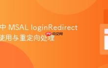 Vue.js 中 MSAL loginRedirect 的正确使用与重定向处理