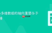 NumPy多维数组的轴向重塑与子数组拼接