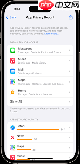 iPhone如何启用“App隐私报告”