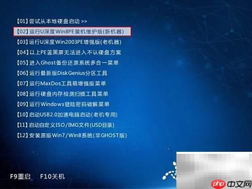 u深度Win8PE CPU性能测试