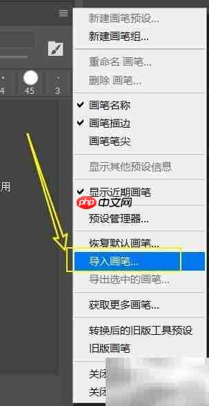 Photoshop导入画笔教程