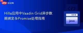 Hilla应用中Vaadin Grid异步数据绑定与Promise处理指南