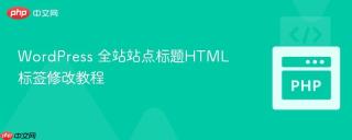 WordPress 全站站点标题HTML标签修改教程