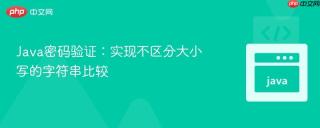 Java密码验证：实现不区分大小写的字符串比较