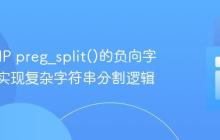 掌握PHP preg_split()的负向字符类：实现复杂字符串分割逻辑