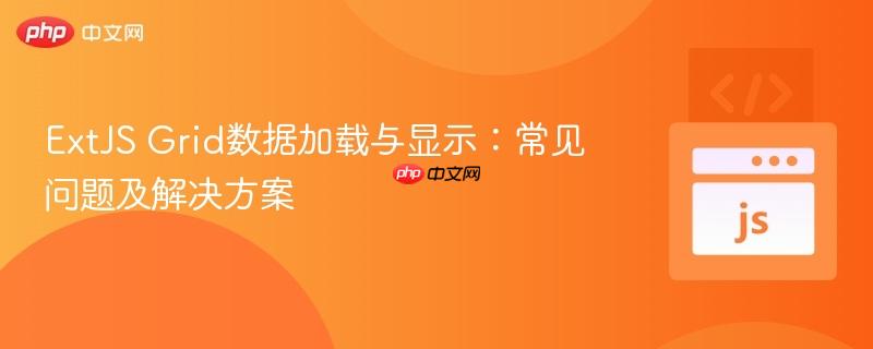 ExtJS Grid数据加载与显示：常见问题及解决方案