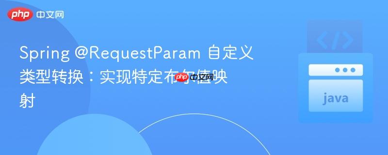 Spring @RequestParam 自定义类型转换:实现特定布尔值映射