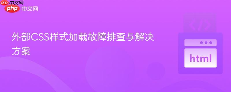 外部CSS样式加载故障排查与解决方案