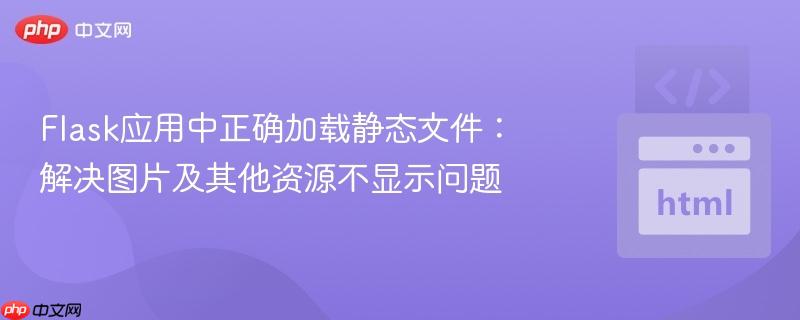 Flask应用中正确加载静态文件：解决图片及其他资源不显示问题