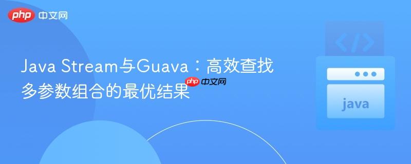 Java Stream与Guava：高效查找多参数组合的最优结果
