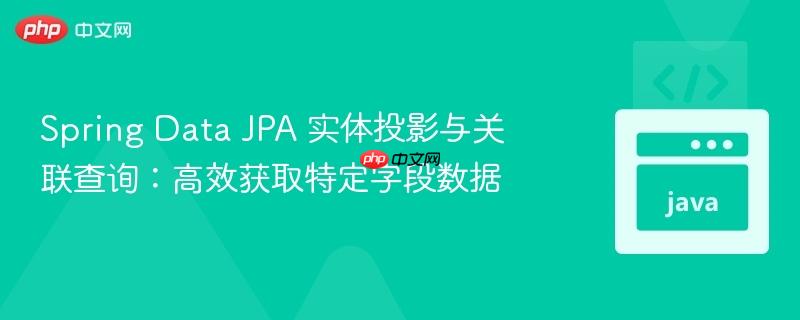 Spring Data JPA 实体投影与关联查询:高效获取特定字段数据