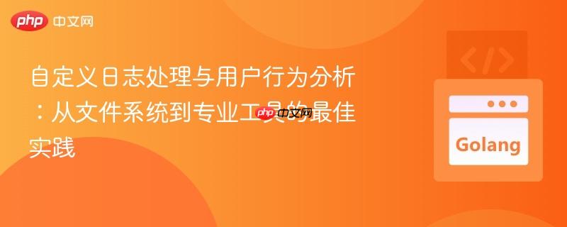 自定义日志处理与用户行为分析：从文件系统到专业工具的最佳实践