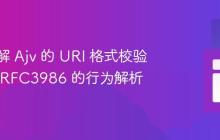 深入理解 Ajv 的 URI 格式校验：基于 RFC3986 的行为解析