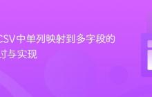 OpenCSV中单列映射到多字段的策略探讨与实现