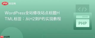 WordPress全站修改站点标题HTML标签：从H2到P的实现教程