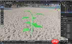 blender2.9怎样快速建模一颗树苗
