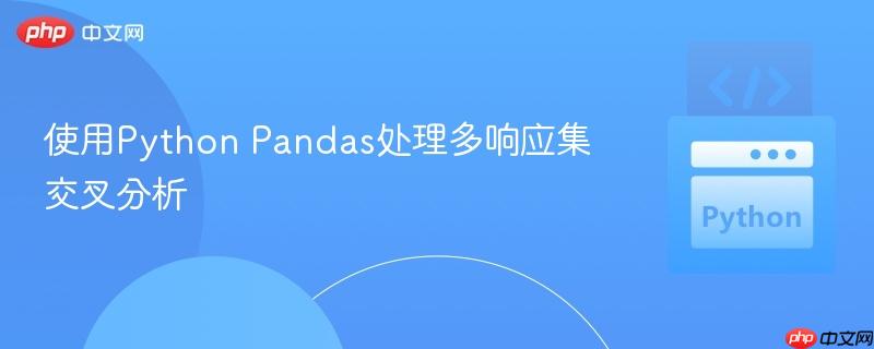 使用Python Pandas处理多响应集交叉分析
