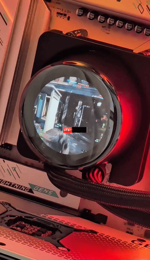 上班摸鱼新思路!外媒直接在CPU水冷的小屏幕上玩《战地6》