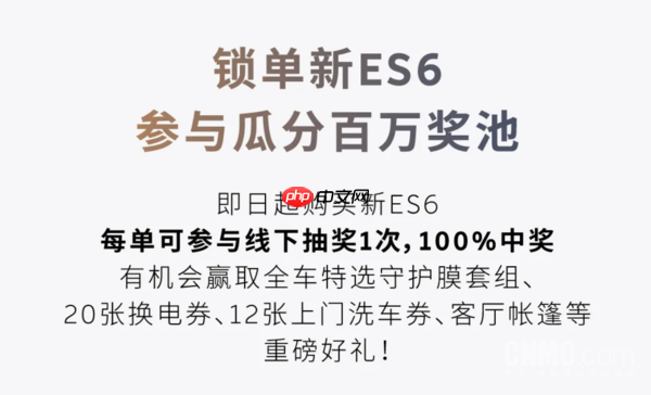 蔚来ES6将迎来30万台交付里程碑!推出百万礼遇活动