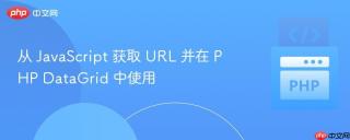 从 JavaScript 获取 URL 并在 PHP DataGrid 中使用
