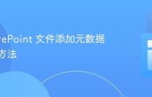为 SharePoint 文件添加元数据的正确方法