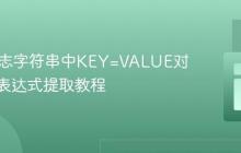 Java日志字符串中KEY=VALUE对的正则表达式提取教程
