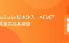 动态JavaScript脚本注入：AEM环境下的常见实践与排查