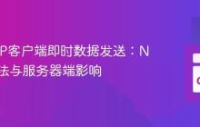 Go TCP客户端即时数据发送：Nagle算法与服务器端影响