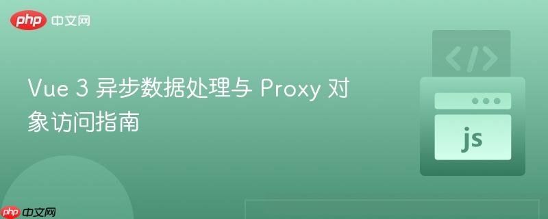 Vue 3 异步数据处理与 Proxy 对象访问指南