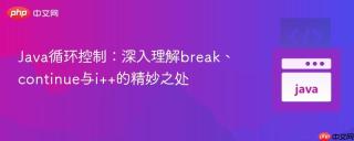 Java循环控制：深入理解break、continue与i++的精妙之处
