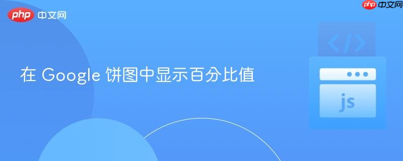 在 Google 饼图中显示百分比值