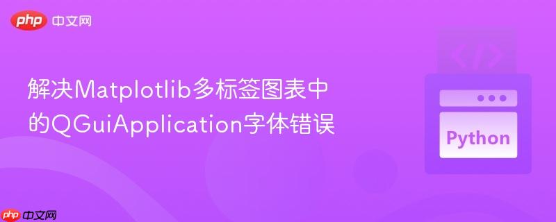 解决Matplotlib多标签图表中的QGuiApplication字体错误