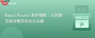 React Router 条件导航：从列表页到详情页的优化实践