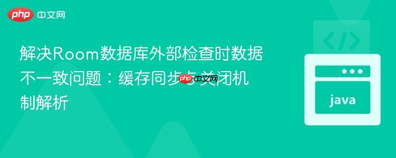解决Room数据库外部检查时数据不一致问题：缓存同步与关闭机制解析

