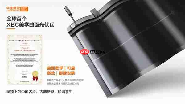 刷新纪录  华宝新能美学曲面光伏瓦集齐全球设计四大奖  解锁“大满贯”!