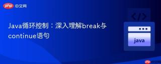 Java循环控制：深入理解break与continue语句