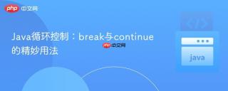 Java循环控制：break与continue的精妙用法