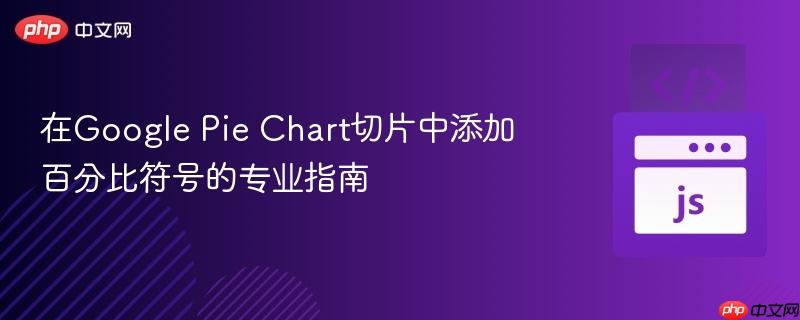 在Google Pie Chart切片中添加百分比符号的专业指南