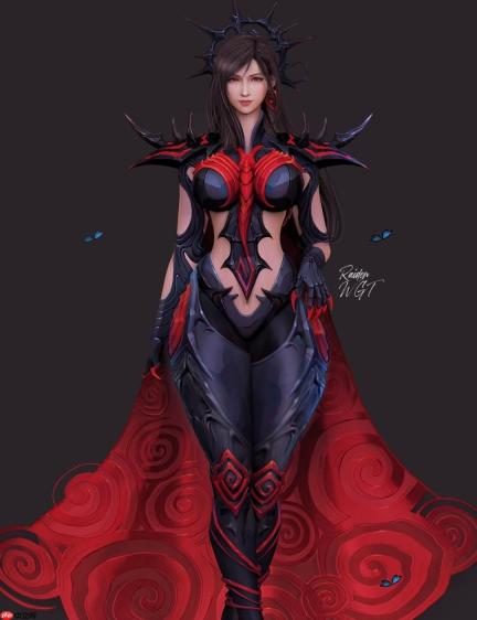 《最终幻想7》蒂法新3D美图：穿上新服装 身材更出色
