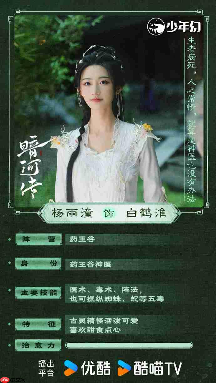 龚俊《暗河传》定档优酷独播,暗河传追剧更新日历+人物关系图 - php中文网