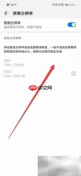 手机屏幕分辨率设置指南