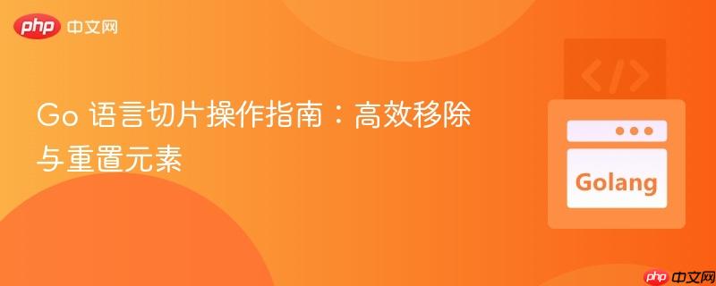 Go 语言切片操作指南：高效移除与重置元素
